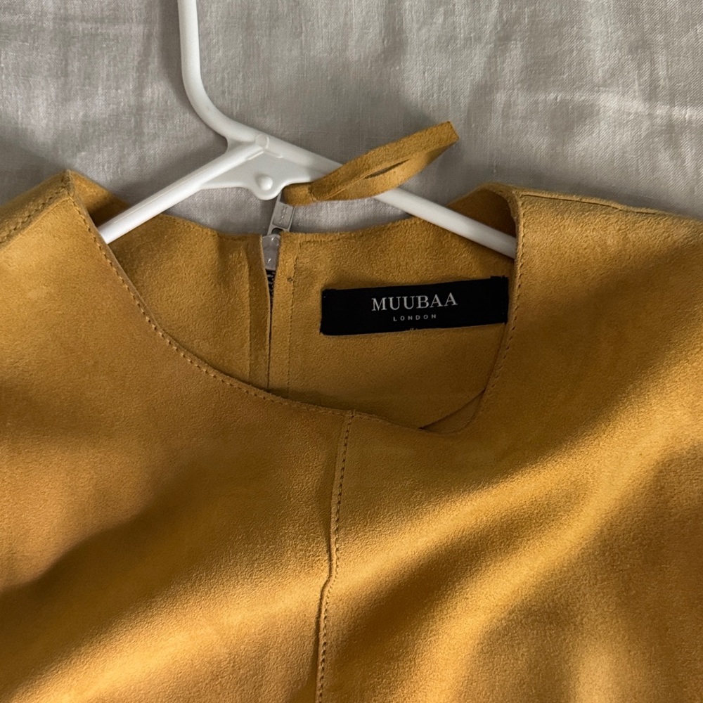 Muubaa Golden Yellow shift dress - Picture 1 of 4